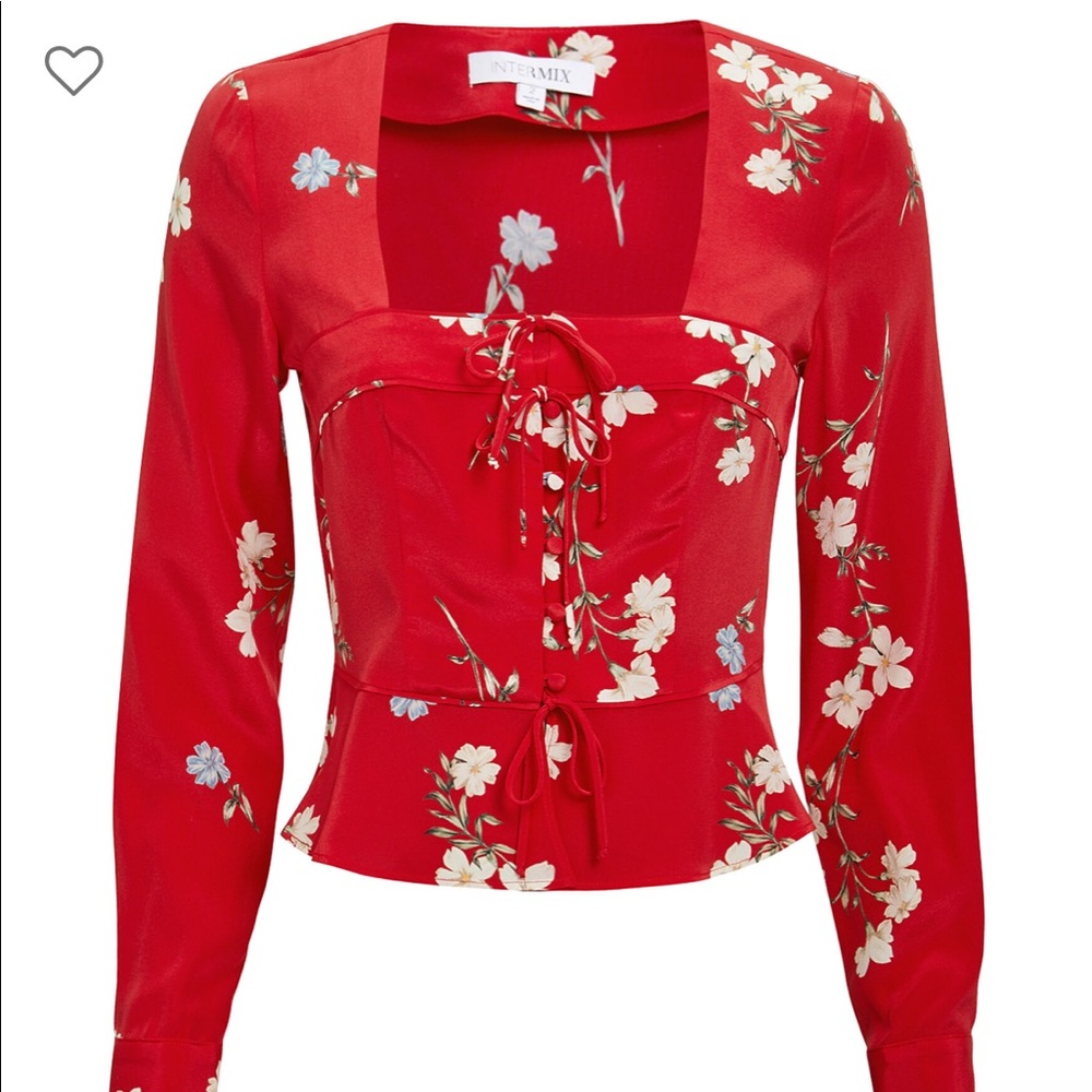 Intermix Pia Floral Silk Blouse